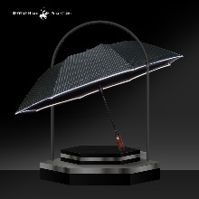 폴로 2단 스트라이프(빛반사띠)우산